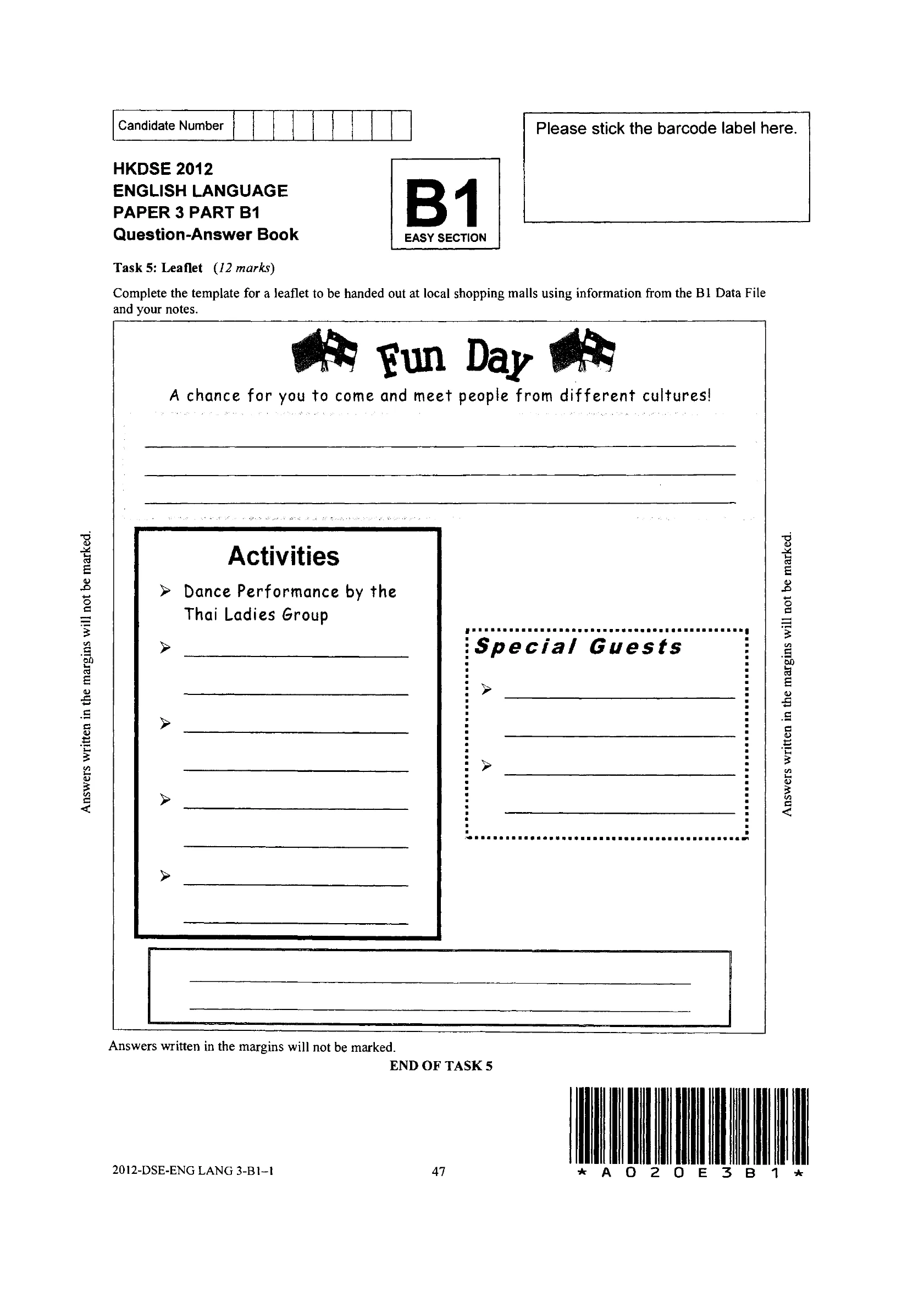 Question-Answer Book original page 1