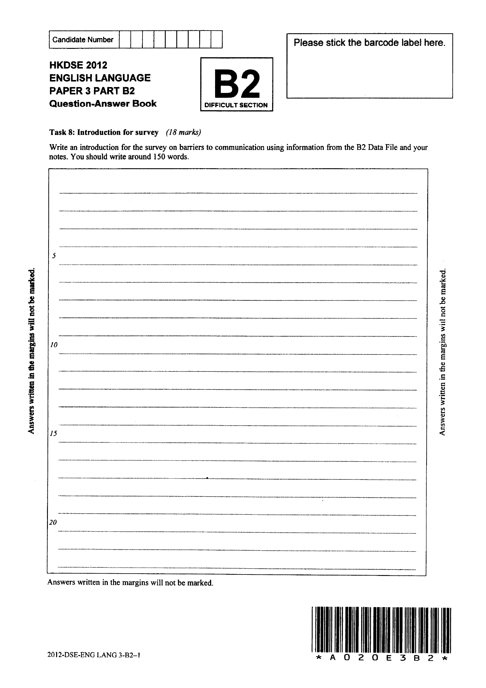 Question-Answer Book original page 1